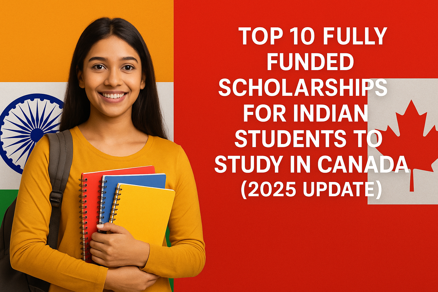 Top 10 Fully Funded Scholarships for Indian Students to Study in Canada (2025 Update)